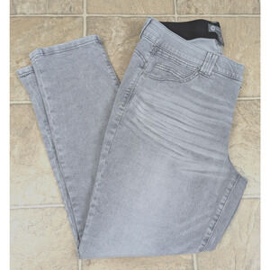 Democracy sz 16W AB technology Ankle Skimmer Roll Cuff Jeans gray stretchy 1439